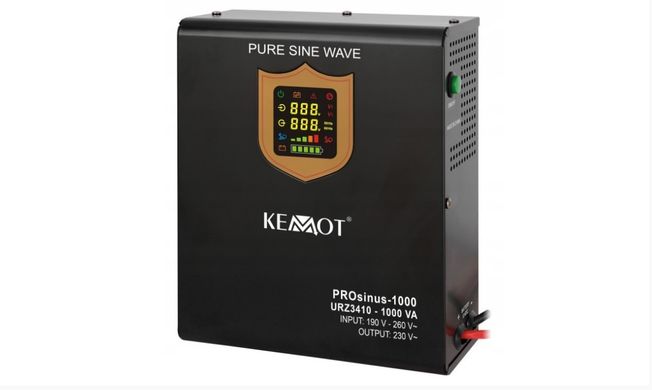Источник бесперебойного питания Kemot URZ3410 LED 1000 ВА / 700 Вт 12 В с правильной синусоидой
