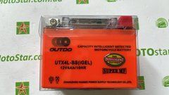Аккумулятор Outdo YTX4L-BS с индикатором заряда, MF Superior Gel аккумулятор, 12V 4Ah, 114x71x88 мм
