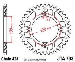 JT JTA798.47 - Звезда задняя легкосплавная