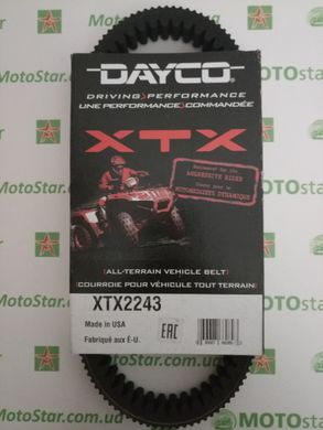 Dayco DY XTX2243 - Ремінь варіаторний посилений 28,7 X 848 (ARCTIC CAT: 0823-228 KYMCO: 23100-PWB1-900)