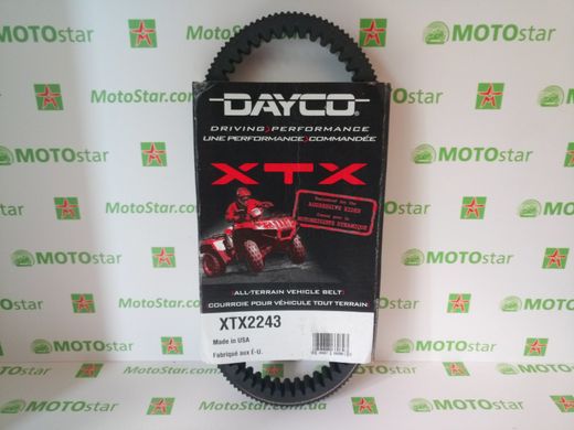 Dayco DY XTX2243 - Ремень вариаторный усиленный 28,7 X 848 (ARCTIC CAT: 0823-228 KYMCO: 23100-PWB1-900)