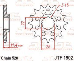 JTF1902,14 Звезда передняя HUSQVARNA SVARTPILEN; KTM ADVENTURE, DUKE, EGS, ENDURO, EXC, LC4, RALLY, SC, SM, SMC, SUPERCOMPETITION, SXC 350-790 1993-2019