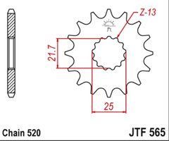 JTF565,15 Передня зірочка