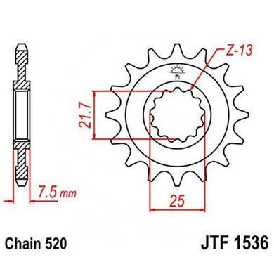 JT JTF1536.14 - Зірка передня