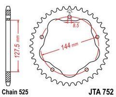 JT JTA752.36 - Звезда задняя легкосплавная