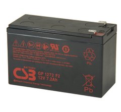 Акумуляторна батарея CSB GP1272F2, 12V 7,2Ah (28W) (151х65х100мм) 2.1кг Q10