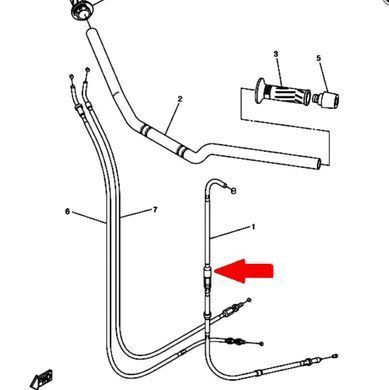 Трос зчеплення  (FAZER) FZ6 600 2004-2008 LS-059 (5vx-26335-00-00)