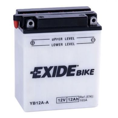 EXIDE EB12A-A / YB12A-A Мото аккумулятор 12 А/ч, 170 А, (+/-), 134х80х160 мм