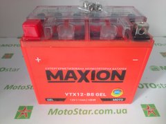 YTX12-BS MAXION (GEL) Мото акумулятор гелевий, 12V, 10Ah, 150x87x130 мм