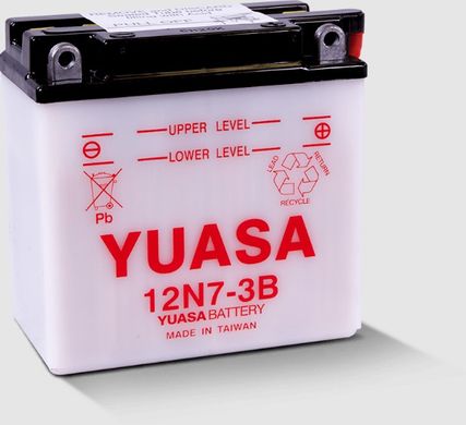 YUASA 12N7-3B Мото аккумулятор 7 А/ч, 70 А, (-/+), 135х75х133 мм