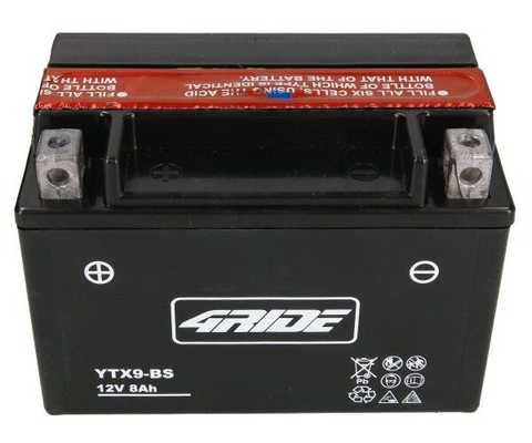 Battery YTX9-BS 4RIDE 12V 8Ah