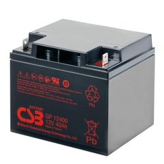 Аккумуляторная батарея CSB GP12400, 12V 40Ah (197х166х170мм), Q1