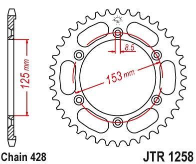 JTR1258,54 Задня зірочка