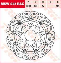 LUCAS MSW241RAC Р - Тормозной диск