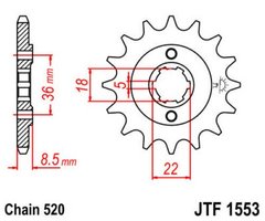 JT JTF1553.14 - Звезда передняя