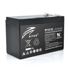 Акумуляторна батарея AGM RITAR RT1272B, Black Case, 12V 7.2Ah (151 х 65 х 94 (100)) Q10