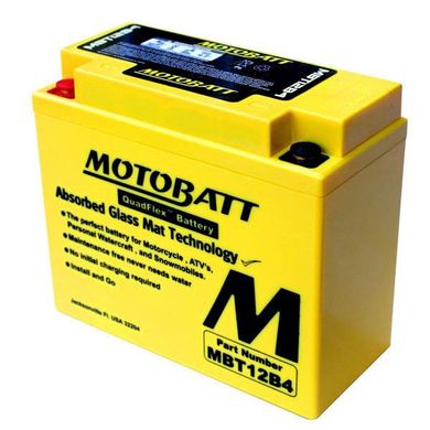 Motobatt MBT12B4 Акумулятор 11 А/ч, 150 А, (+/-), 150x70 x130 мм (YT12b-bs)