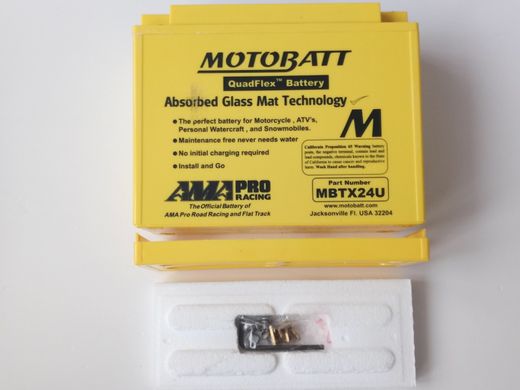 Motobatt MBTX24U Акумулятор 25 A/ч, 300 А, (+/-)(-/+), 205x87x162 мм