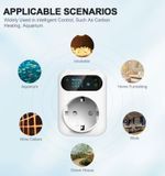Цифровой термостат Tuya WIFI, розетка 16 А, дистанционный регулятор температуры, таймер, переключатель охлаждения и нагрева, датчик NTC 3 м