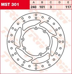 LUCAS MST301 - Тормозной диск