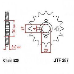 JT JTF287.13 -  KOVI 300 LITE, Max, GNS, CRF300, Exdrive ProFactory 300, CBS, 174MN двигатель