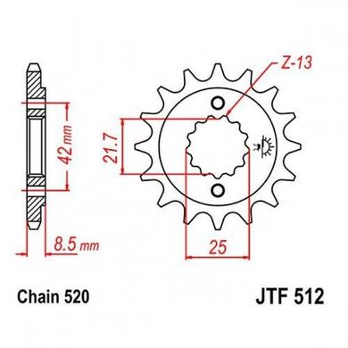 JT JTF512.15 - Звезда передняя