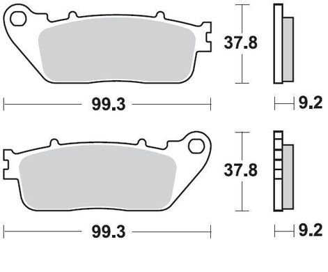 BR 942CM56 - Гальмівні колодки задні
