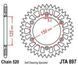 JT JTA897.52BLK - Зірка задня легкосплавна HUSABERG FC, FE, FS, FX, TE; HUSQVARNA FC, FE, FR, FS, TC, TE, TX, FX; KTM DUKE, EGS, ENDURO, EXC, EXC-F, EXE, LC2 125-690 1990-2018